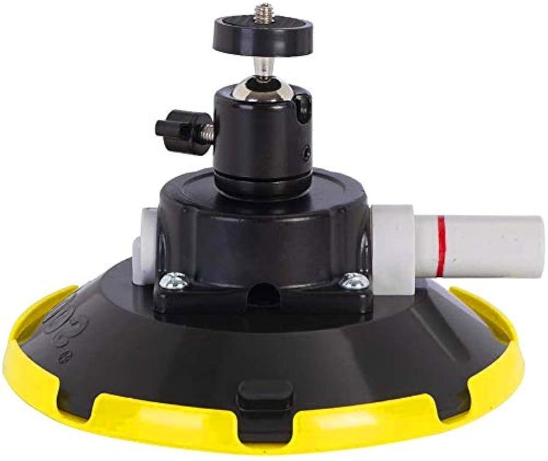 ZUOS 6" Car Camera Mounting Kit Pump Vacuum Suction Cup Mount, Professional Camcorder Vehicle Holder w/ 360Â° Panorama Ball Head and 180Â°, - Image 1